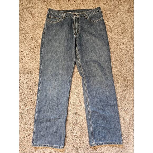Carhartt Men's Relaxed Fit Denim Straight Leg Jeans 36 x 32 - Picture 1 of 8